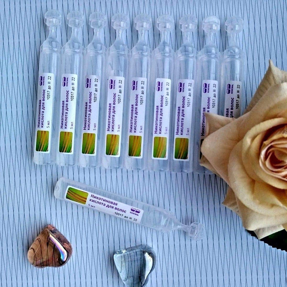 MIROLLA acide nicotinique – flacon-doseur, traitement capillaire potentiel pour racines