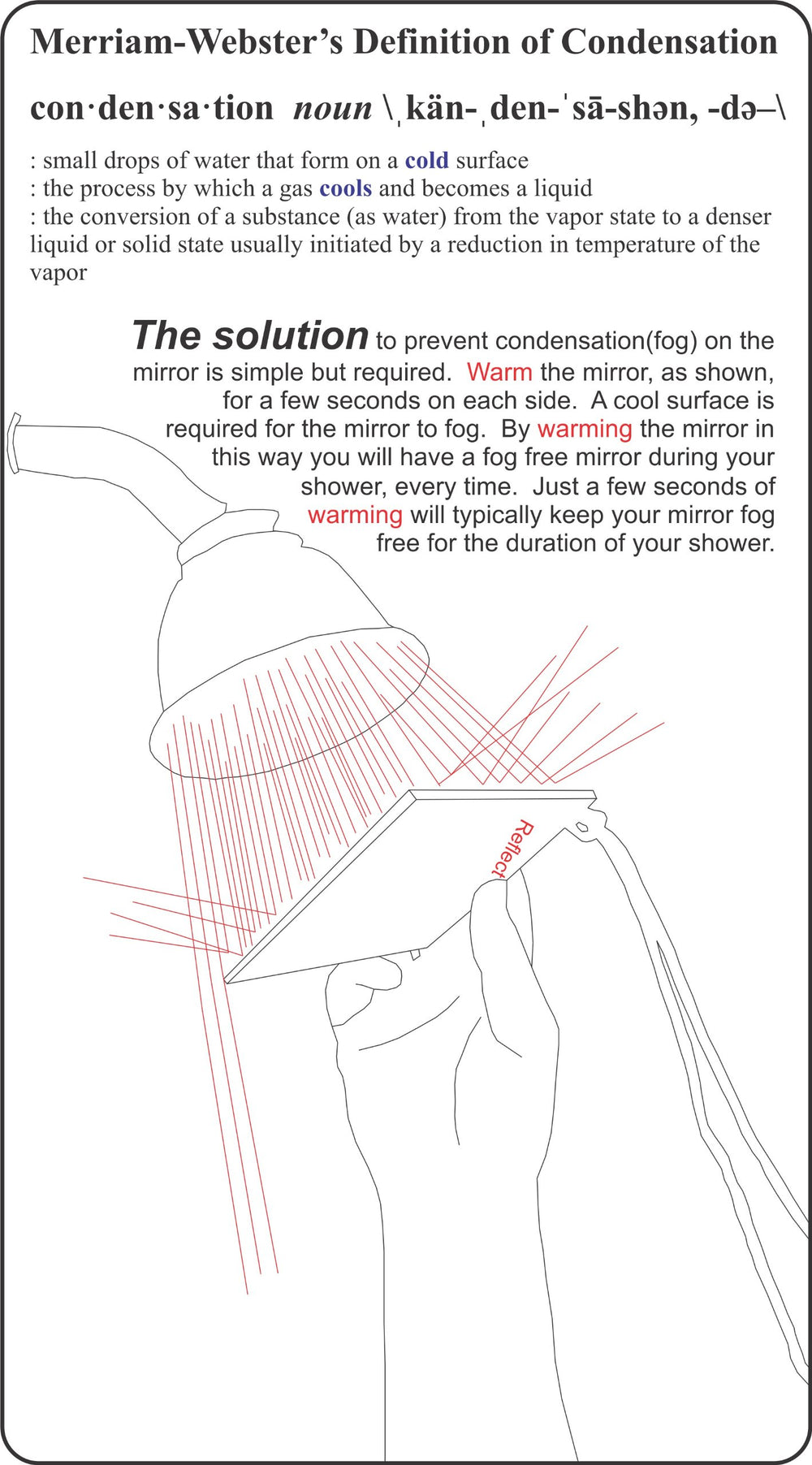 Mirror On A Rope ReflectX — Miroir fabriqué aux Etats-Unis avec paracorde ajustable