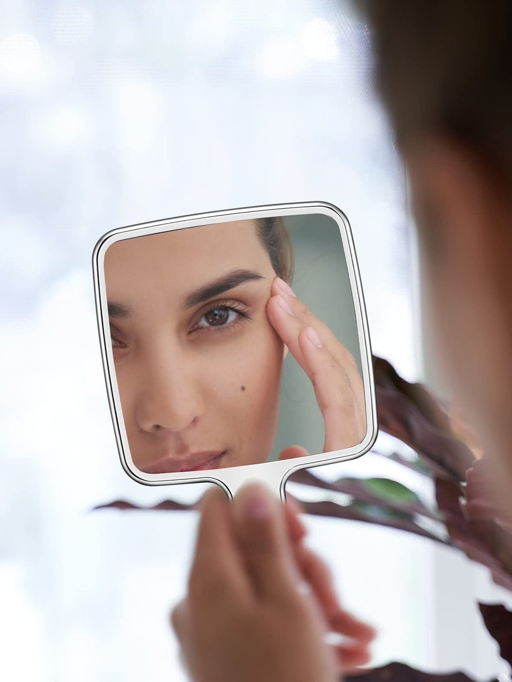 MIRRORNOVA Grand miroir portatif 6x11 pouces offrant une vue étendue et pratique.