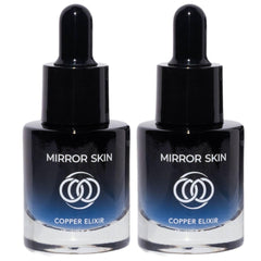 Mirrorskin Sérum Cuivre Visage : bouteille élégante prête à raffermir et revitaliser la peau