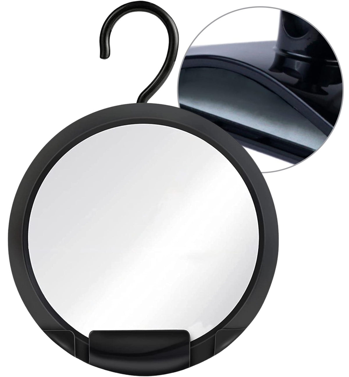 MIRRORVANA Miroir anti-brouillard double, vision nette pendant la douche.