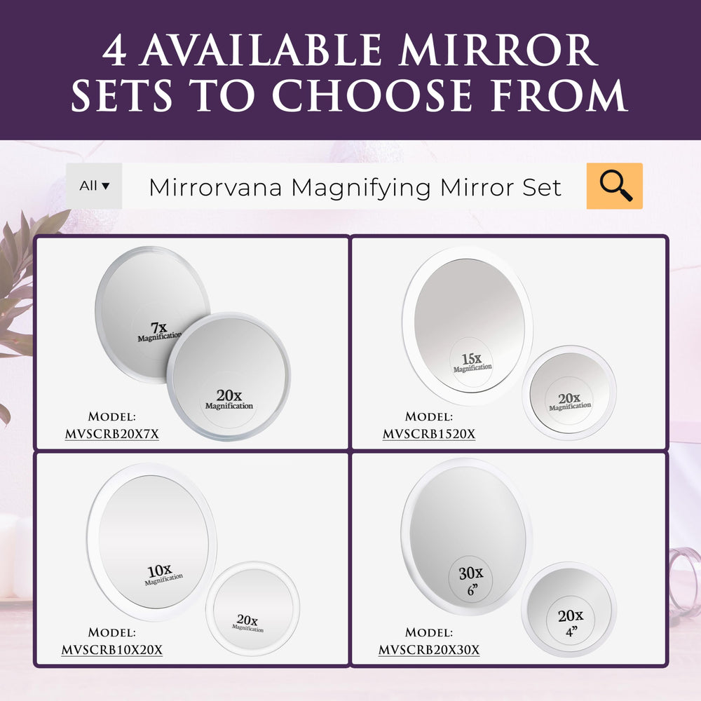 MIRRORVANA tailles 6 et 4 pouces pour divers besoins maquillage.