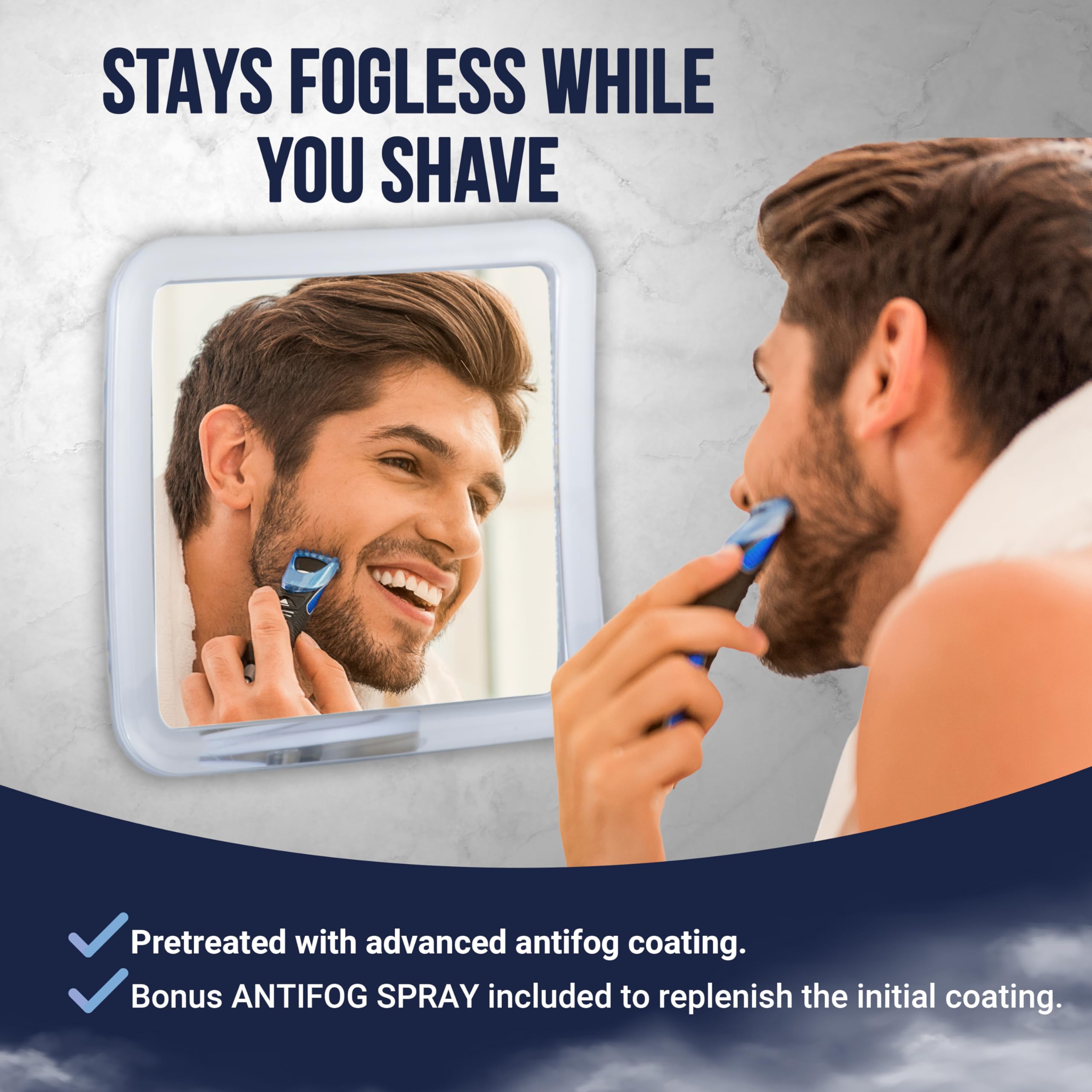 MIRRORVANA ventouse améliorée fixation rapide sur surfaces lisses.