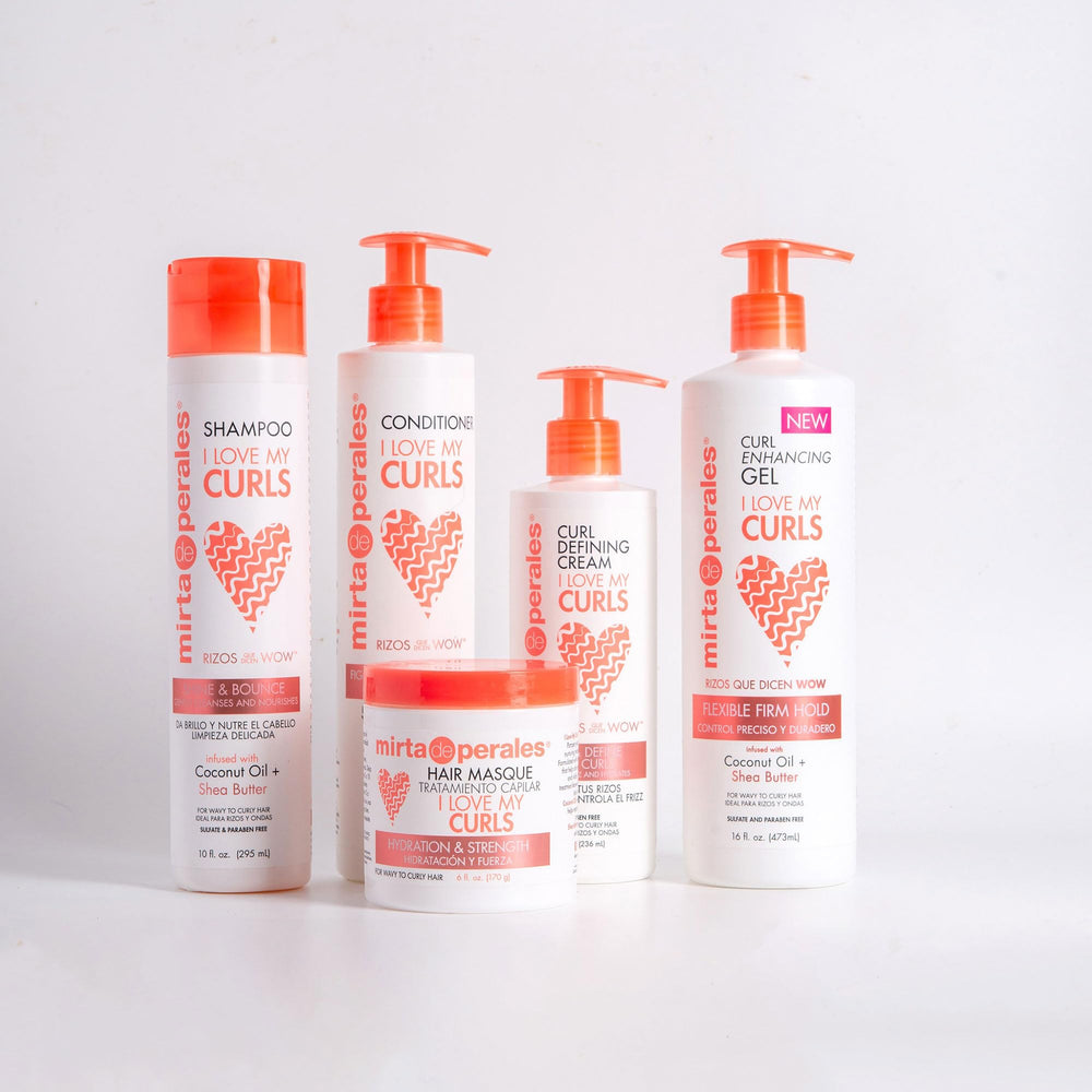 Mirta De Perales 8 oz bottle designed for daily styling routines