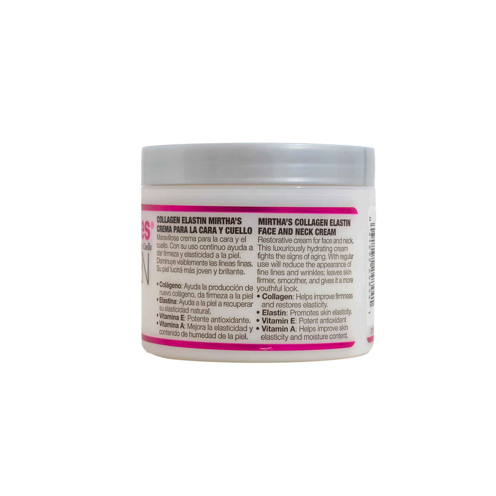 Application sur le visage et le cou avec la Crème Mirta De Perales pour peau souple.