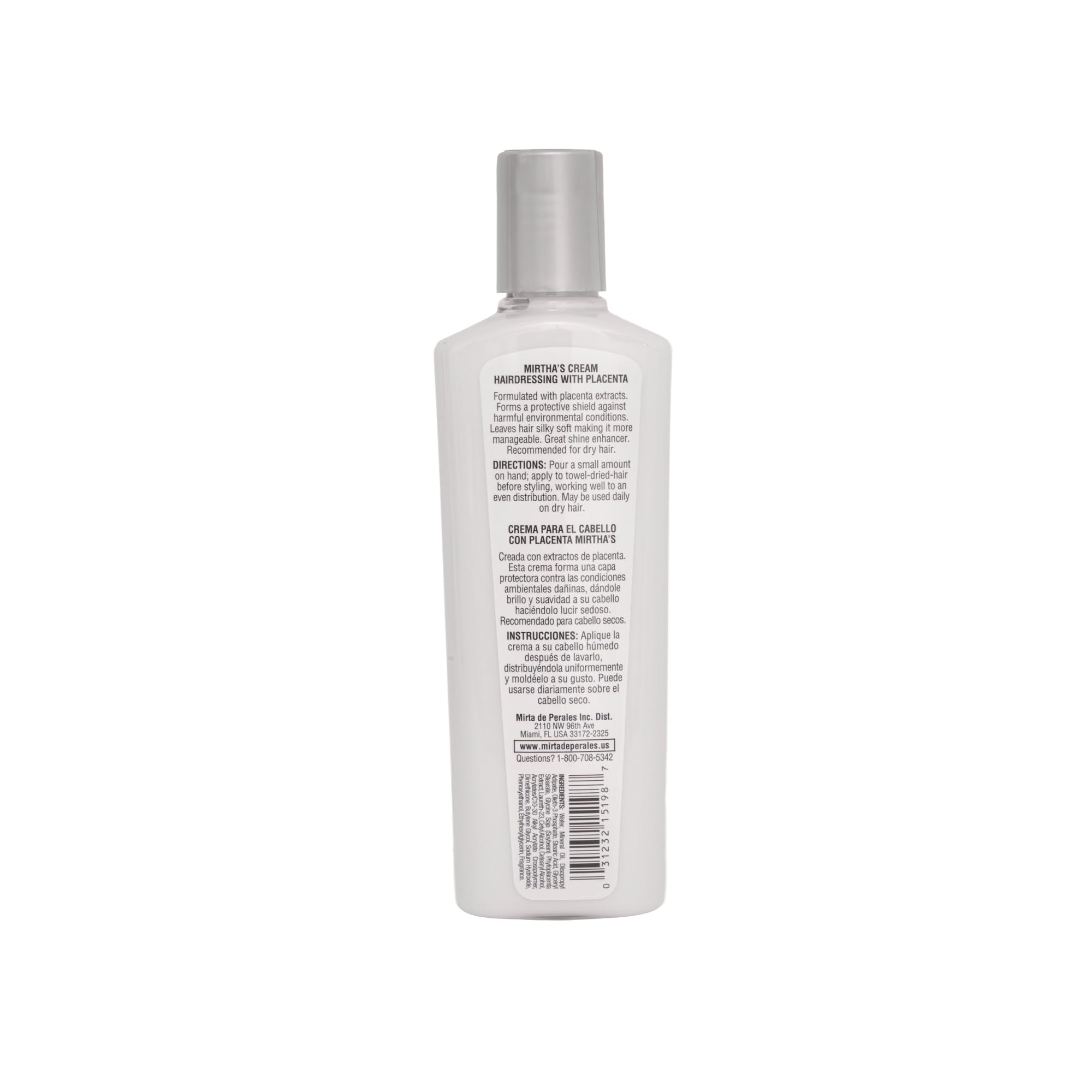 Texture riche Crème Coiffage Placenta pour cheveux doux et éclatants