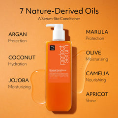Argan oil and jojoba seed oil blend in Mise En Scene conditioner.