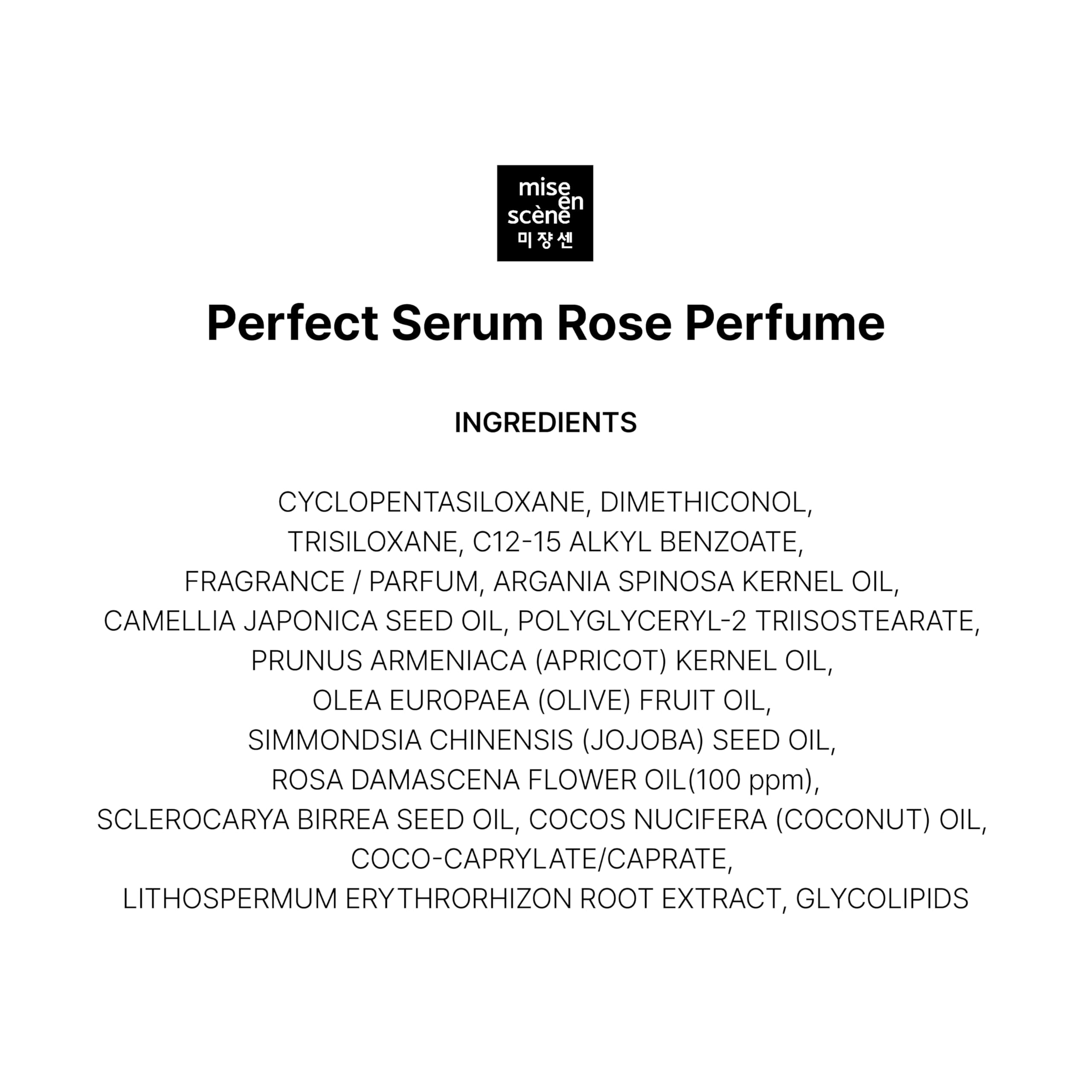 Routine complète avec shampoing et soin Mise En Scene Perfect Rose Serum