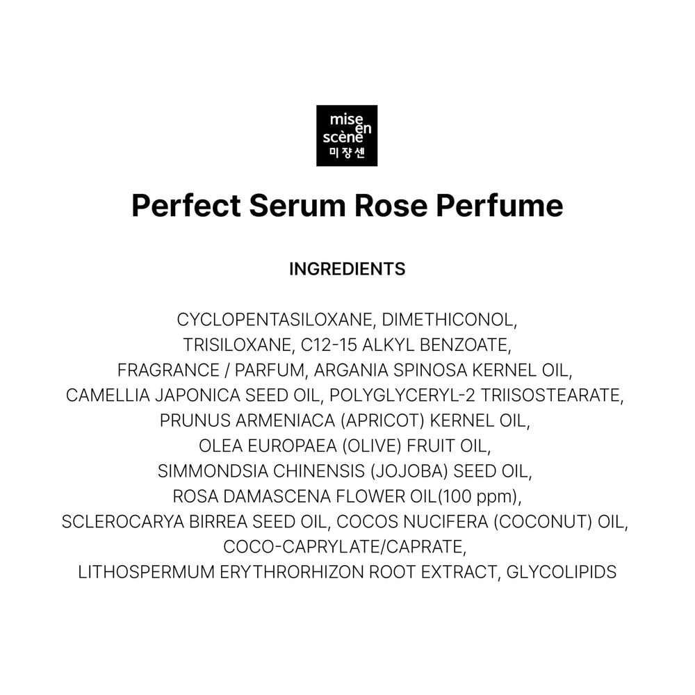 Routine complète avec shampoing et soin Mise En Scene Perfect Rose Serum