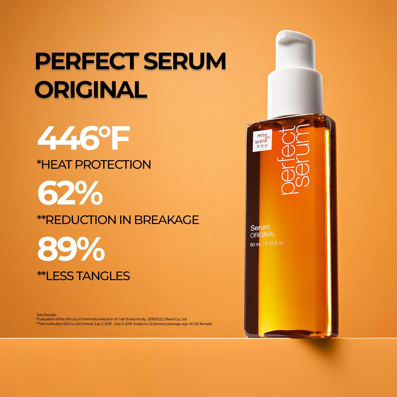 Mise En Scene Perfect Serum Original : routine harmonisée avec shampooing et soin Original.
