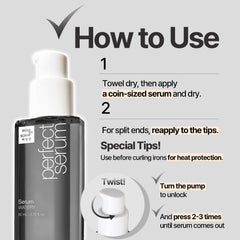 Mise En Scene Sérum Hydratant Liquide : parfum citron frais qui enveloppe les cheveux.
