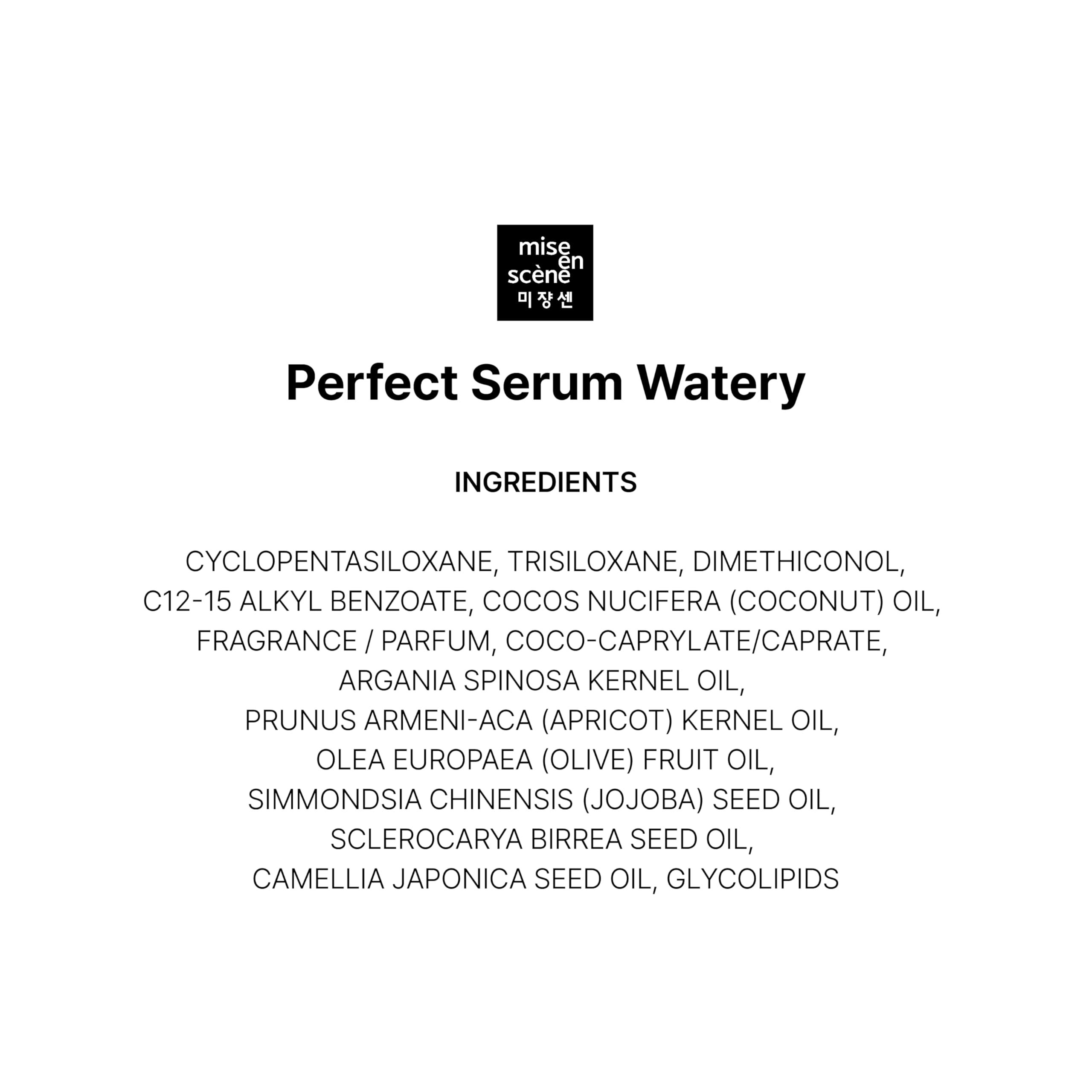 Mise En Scene Sérum Hydratant Liquide : flacon pratique de 80 ml pour usage quotidien.