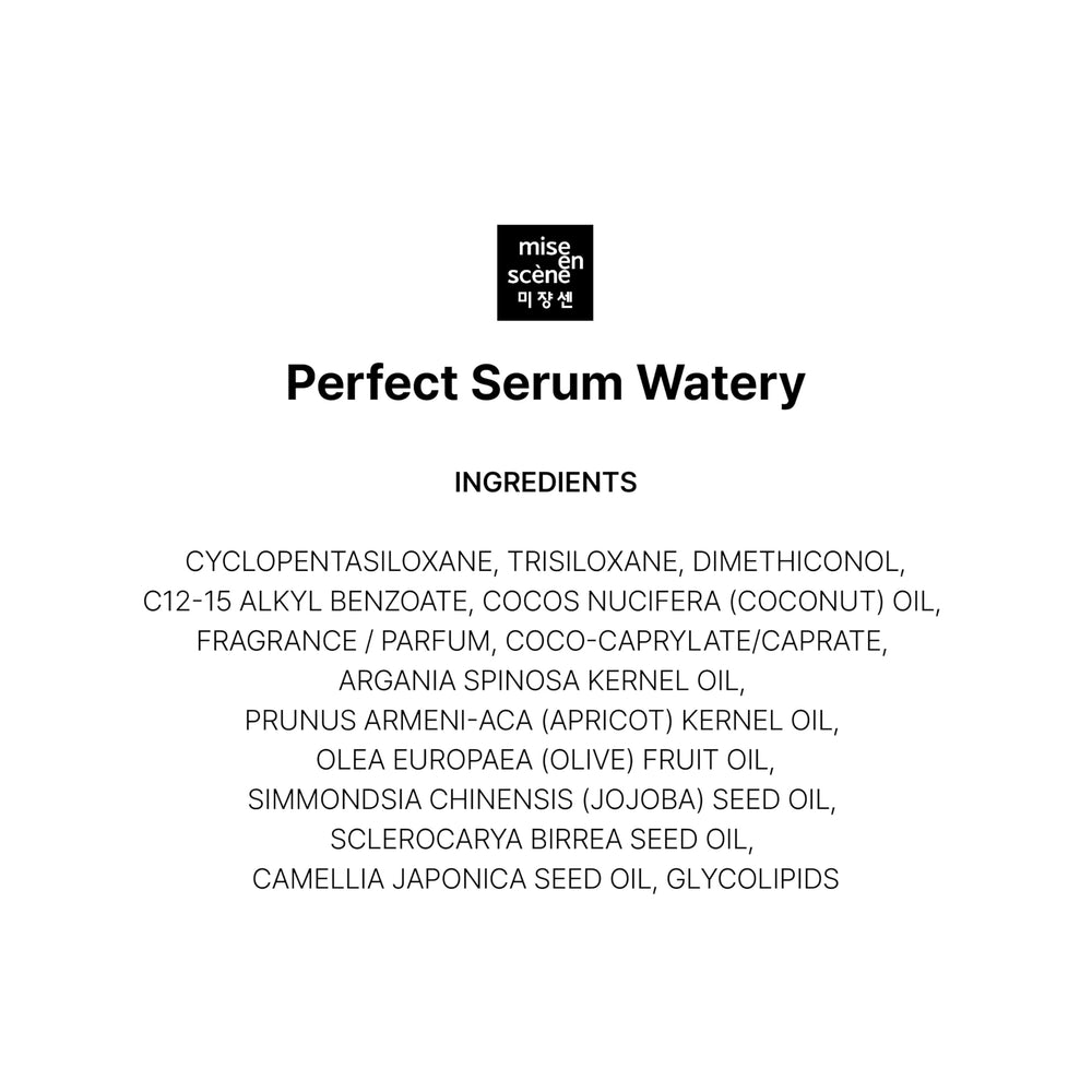 Mise En Scene Sérum Hydratant Liquide : flacon pratique de 80 ml pour usage quotidien.