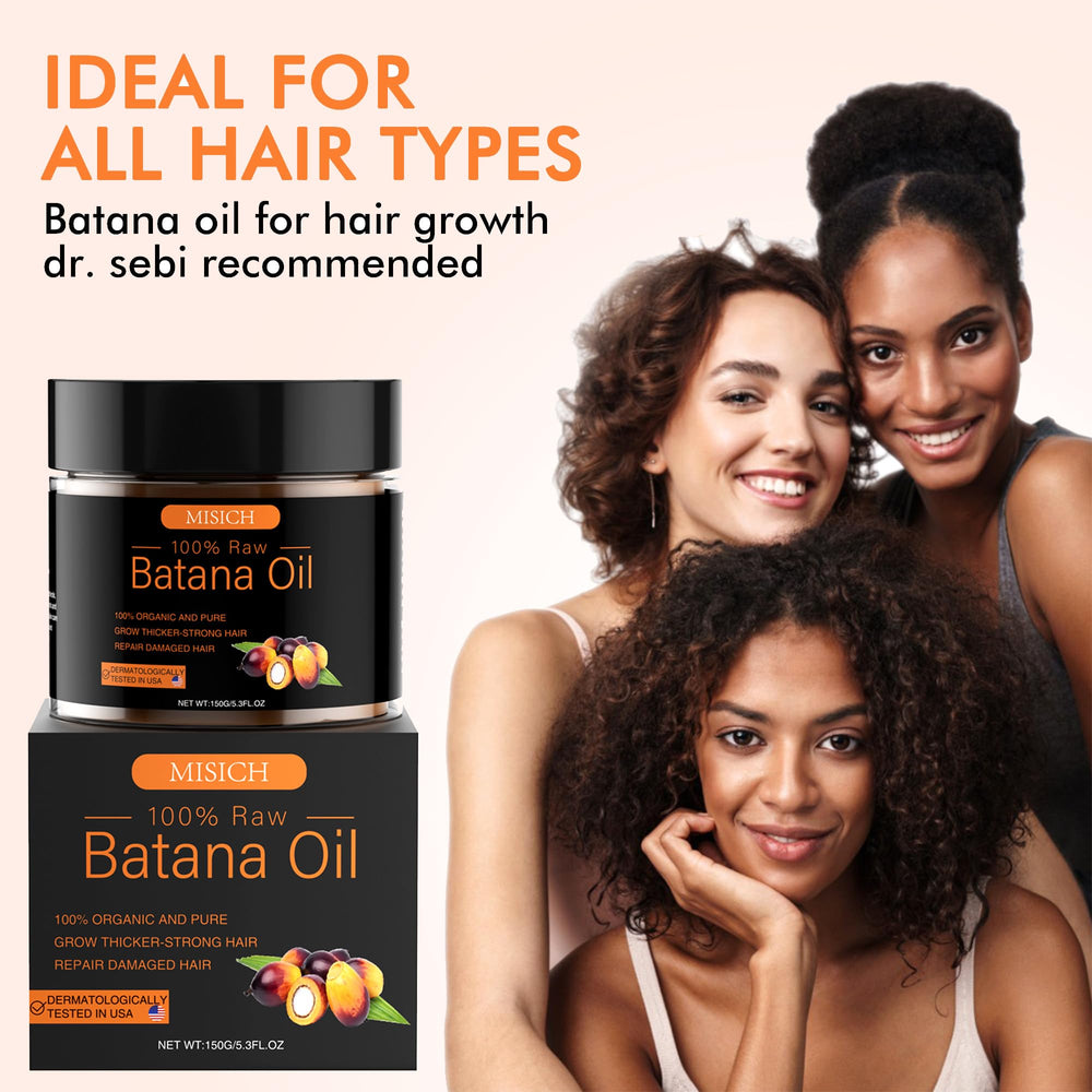 Protection et hydratation MISICH Batana pour cheveux fragiles.