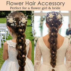 Pinces-fleurs mini diamants cristal Miskate créent des reflets subtils sur les cheveux.