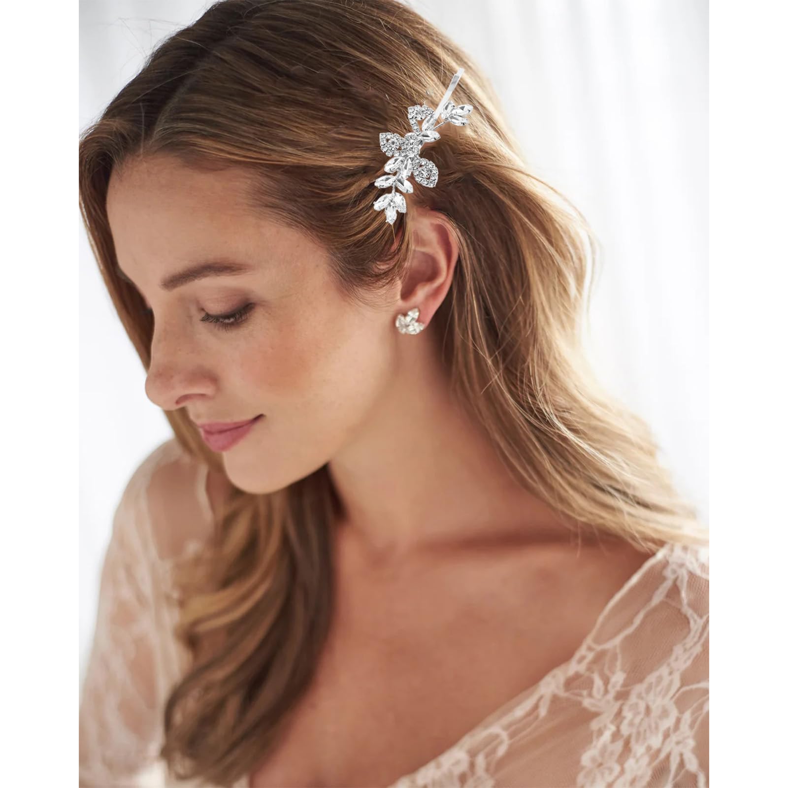 Miskate pinces-cheveux fleurs-feuille brillance – tenue élégante qui dure.