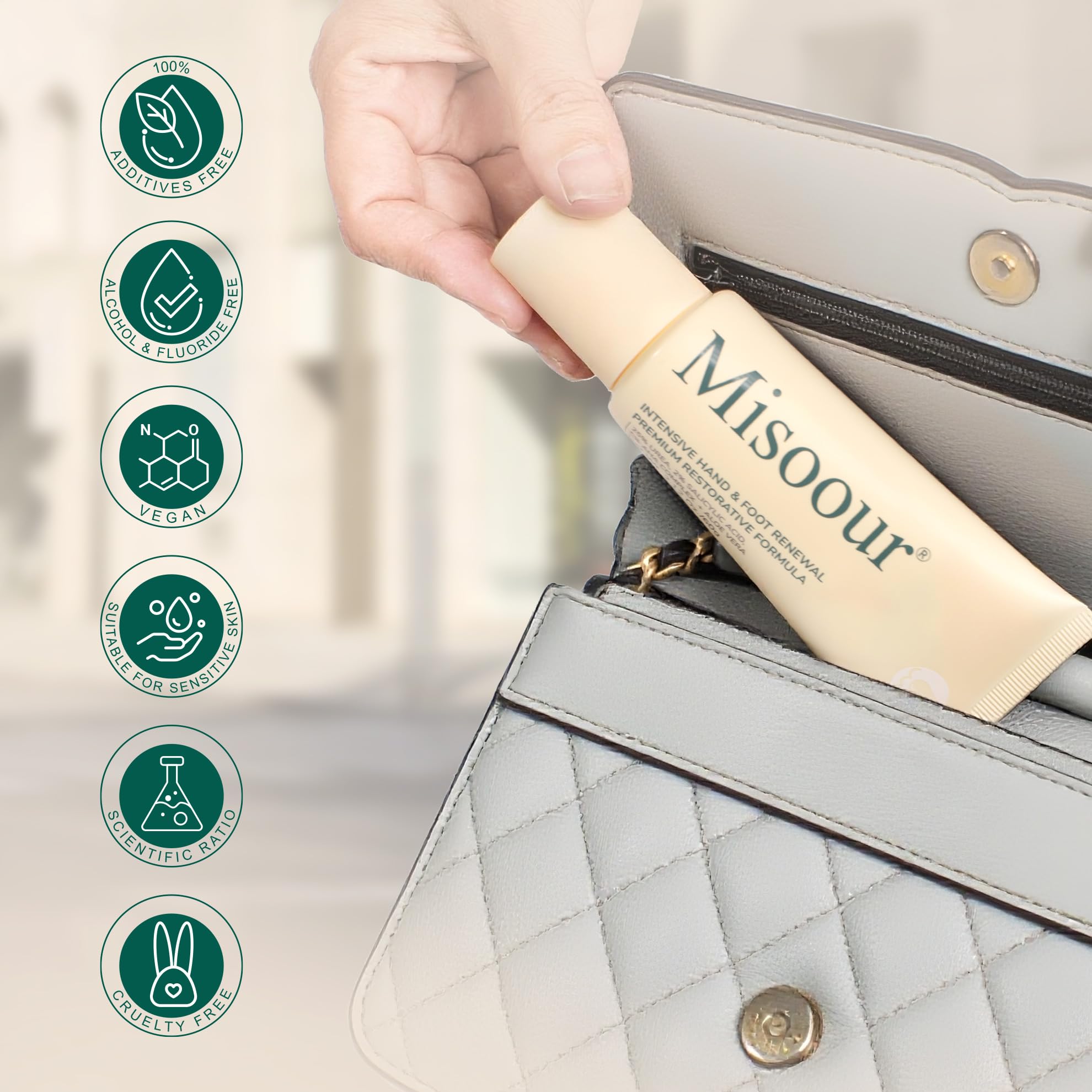 Emballage pratique et portable en tube Misoour.