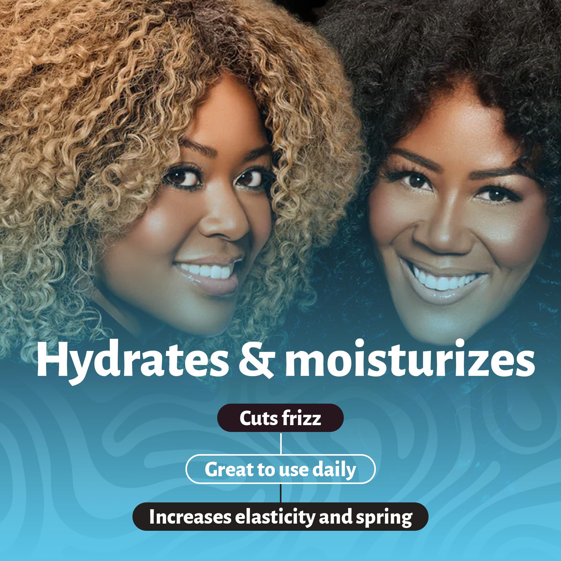 Texture crème hydratante de Baby Buttermilk pour cheveux bouclés et secs.
