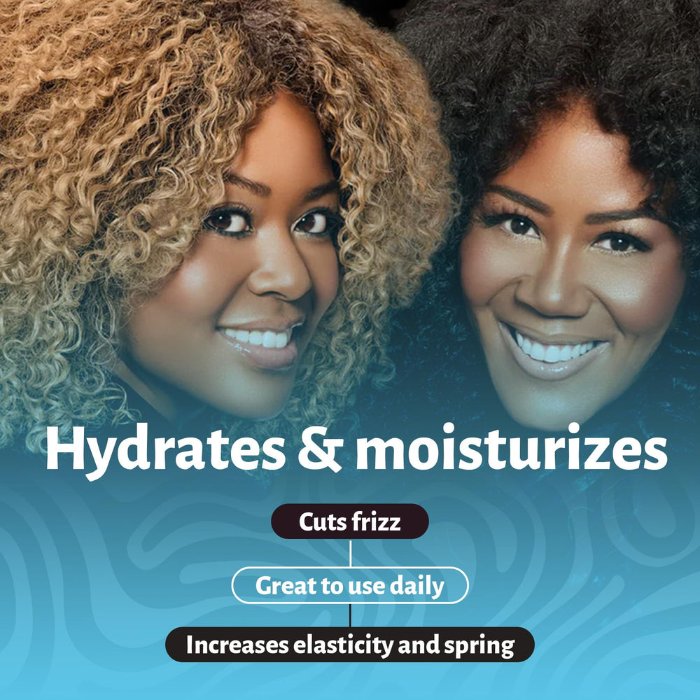 Texture crème hydratante de Baby Buttermilk pour cheveux bouclés et secs.