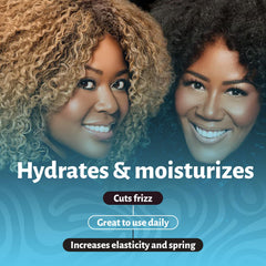 Texture crème hydratante de Baby Buttermilk pour cheveux bouclés et secs.