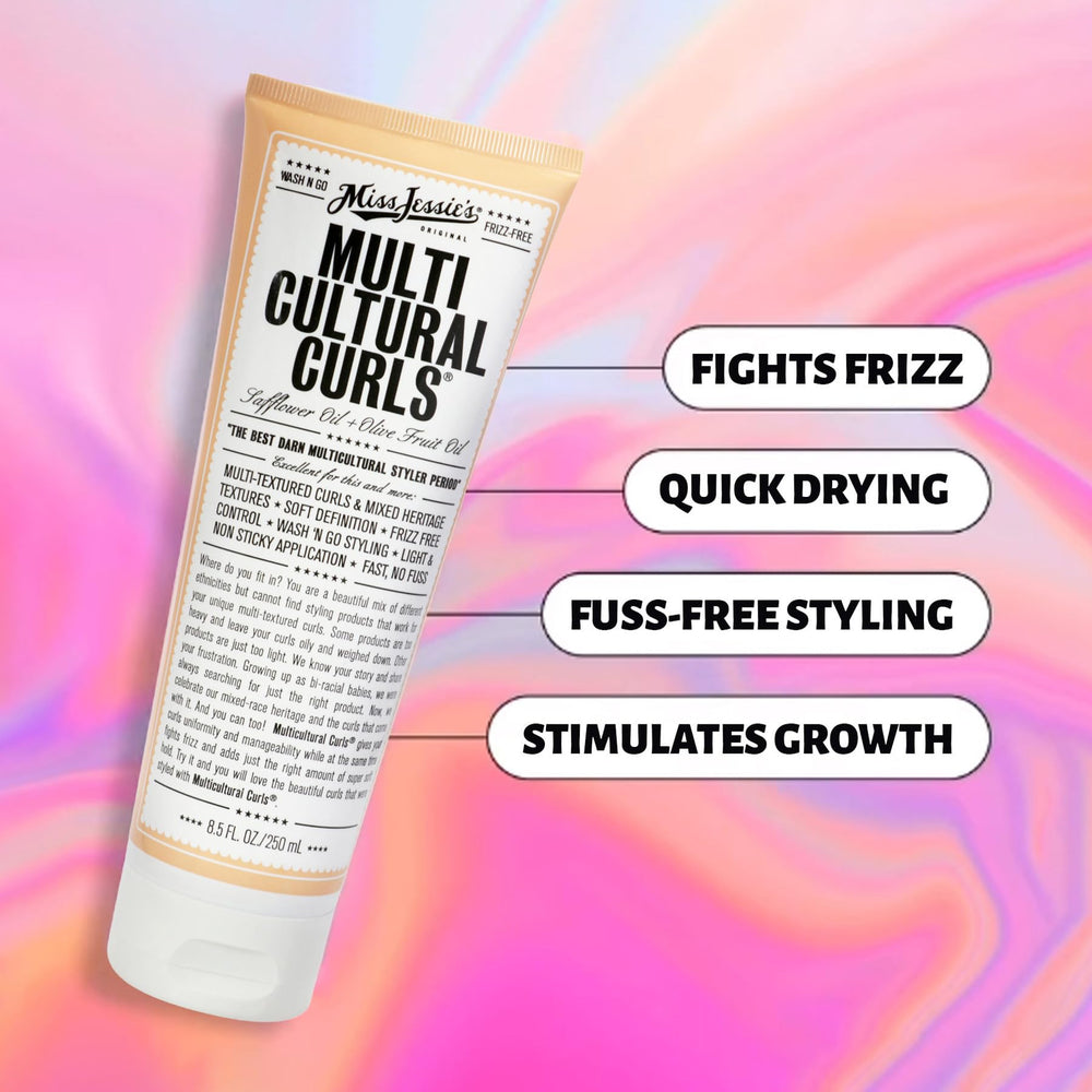 Miss Jessie's Multi Cultural Curls crème, texture équilibrée pour boucles définies.