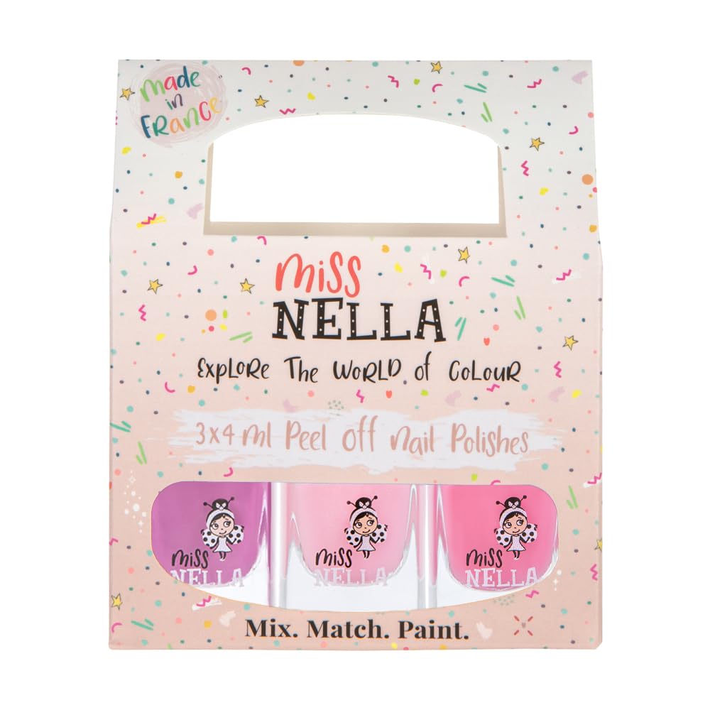 Miss Nella Sweet Little Pack, étui coloré et vernis enfant sûr et facile à utiliser