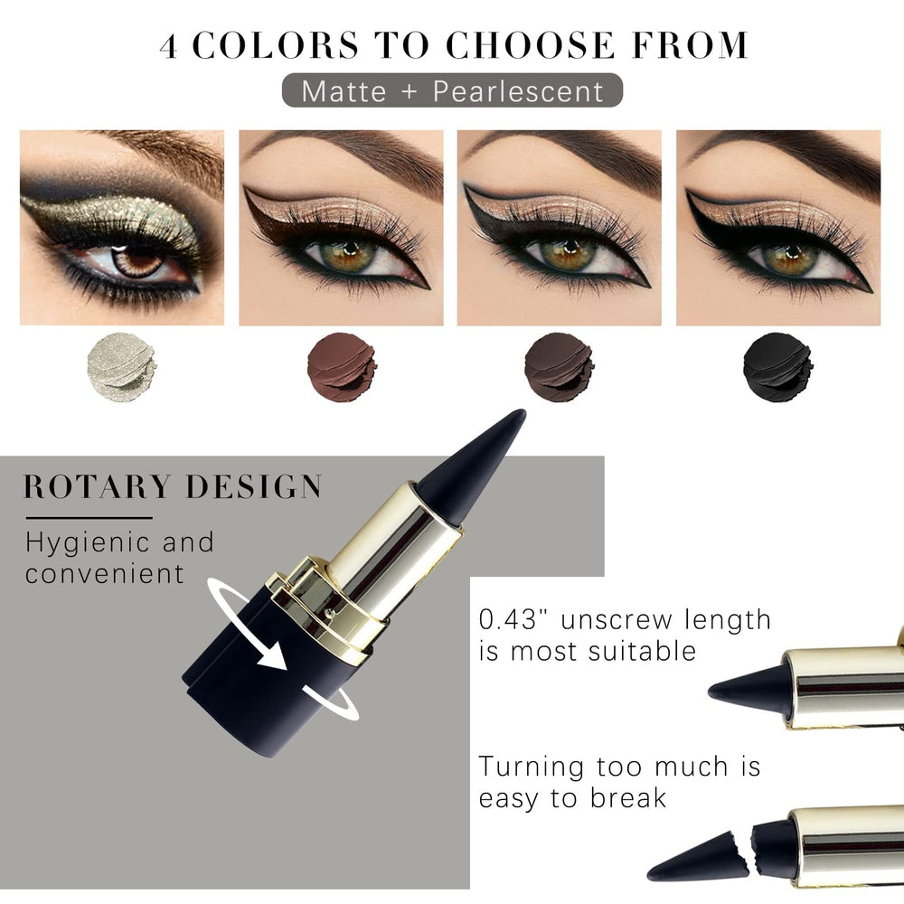 Miss Rose gel eyeliner noir : trait net et précis.