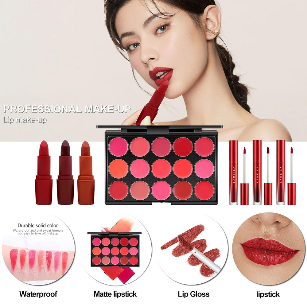 Miss Rose M set-pinceaux-maquillage, outils professionnels pour application précise