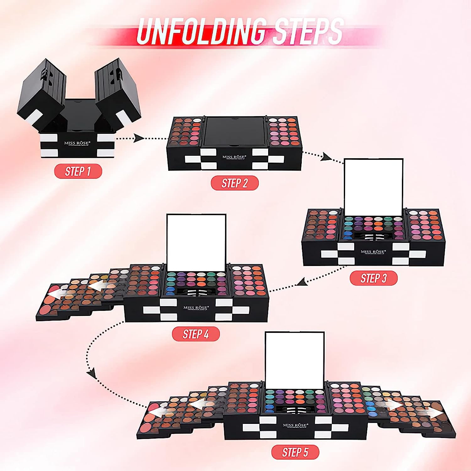 Miss Rose M148 pinceaux maquillage: ensemble polyvalent pour application précise