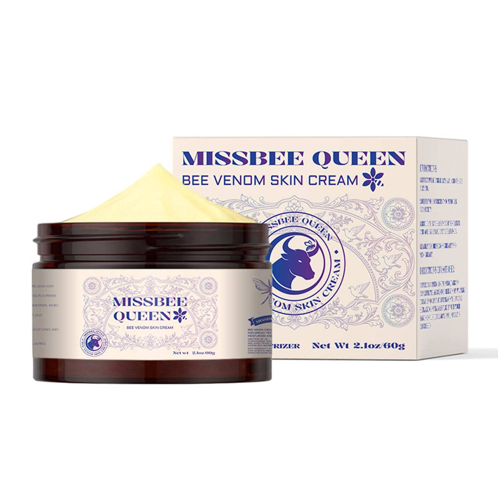 MISSBEE QUEEN Crème Venin d'Abeille: actifs nourrissants pour peau plus confortable.