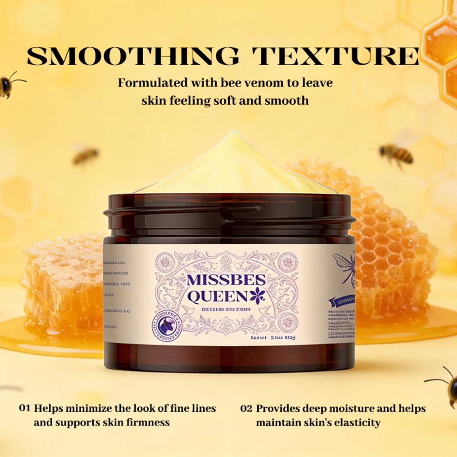 MISSBEE QUEEN Crème Venin d'Abeille: soin corps velouté et hydratant.