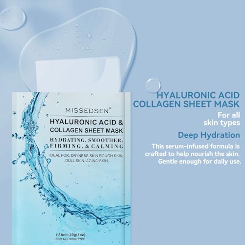 MISSEDSEN feuille-masque visage hydratation et fermeté visibles après utilisation.