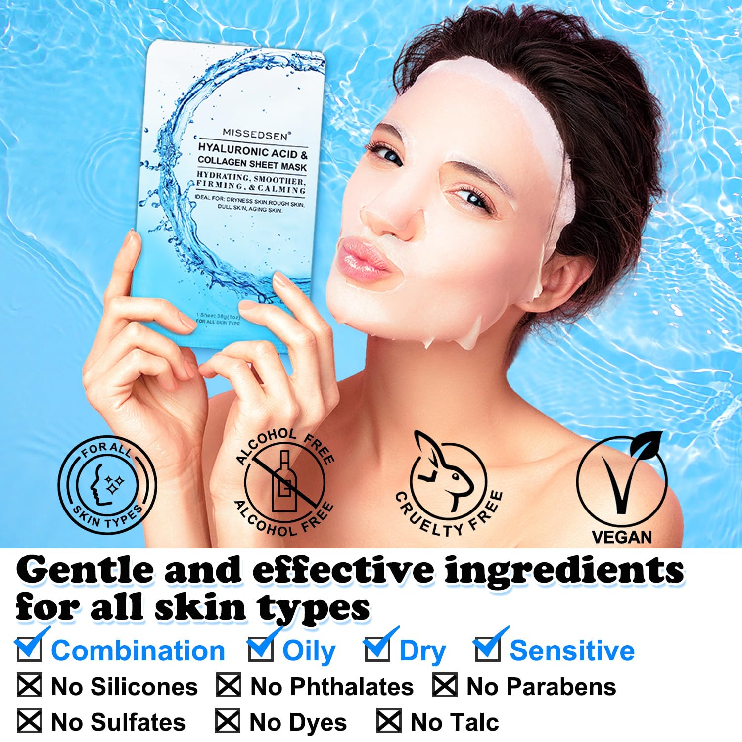 MISSEDSEN masque-visage préserve l’éclat et réduit les signes de fatigue.