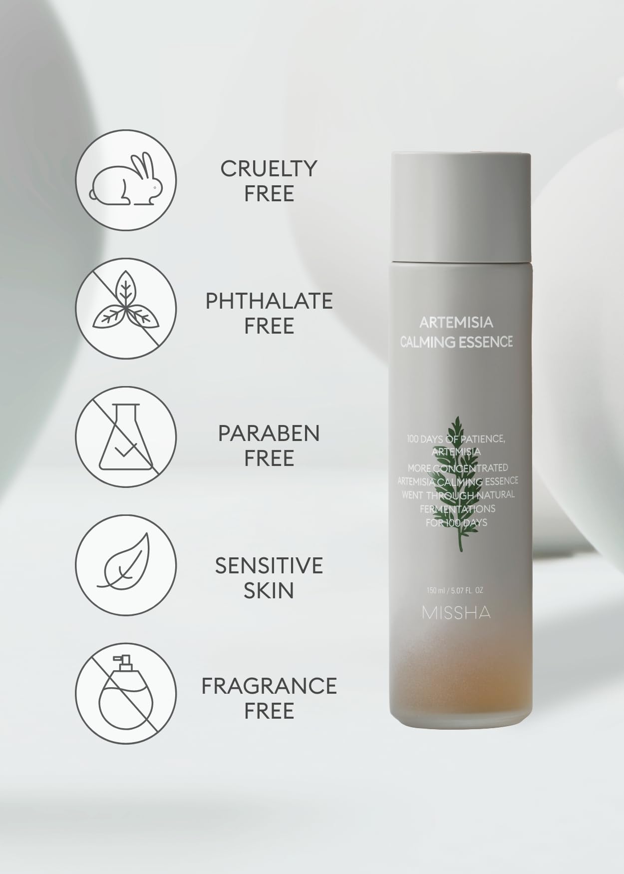 Apaisement des rougeurs – Missha Artemisia Calming Essence en action