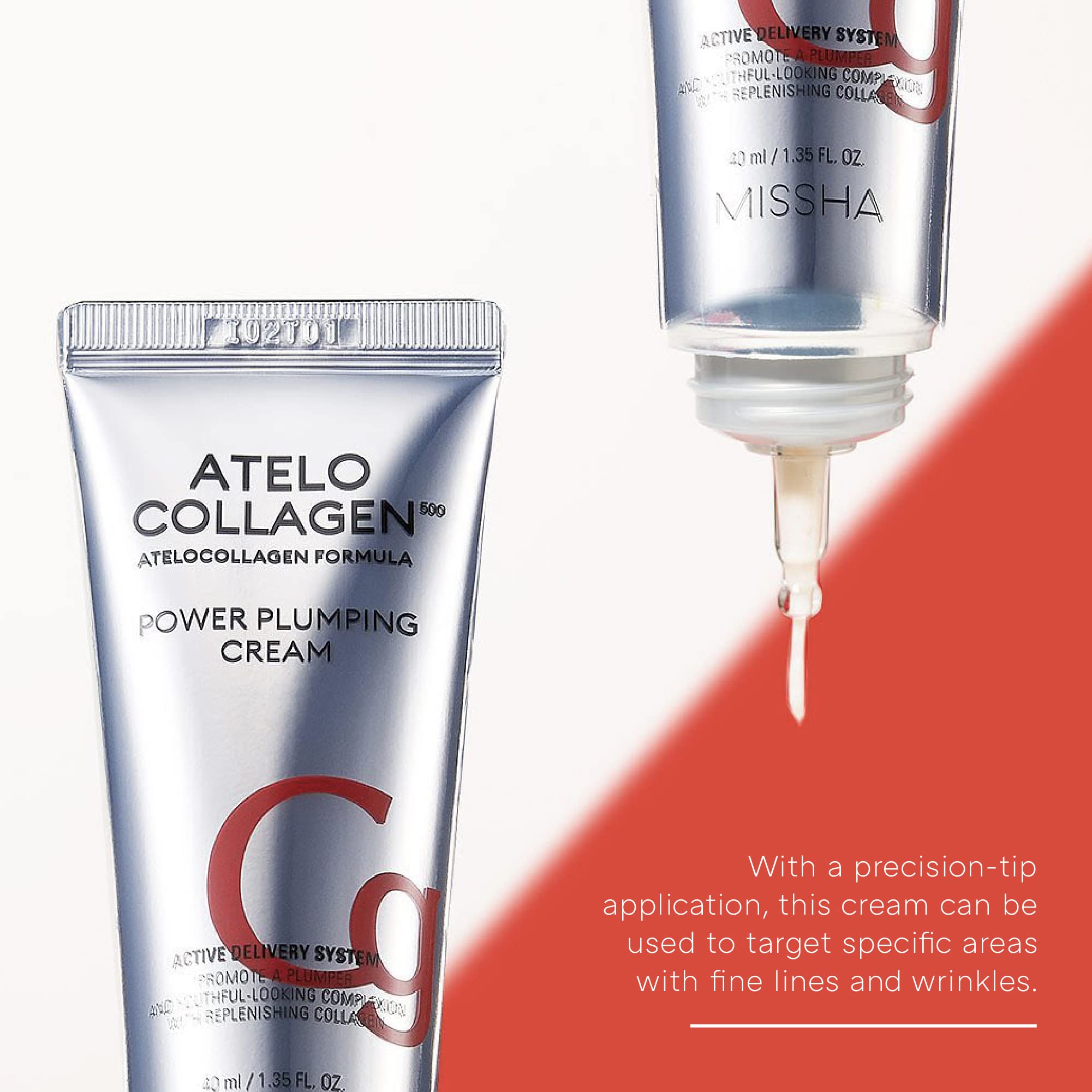 MISSHA ATELO COLLAGEN 500, peau éclatante après application, aspect repulpé.