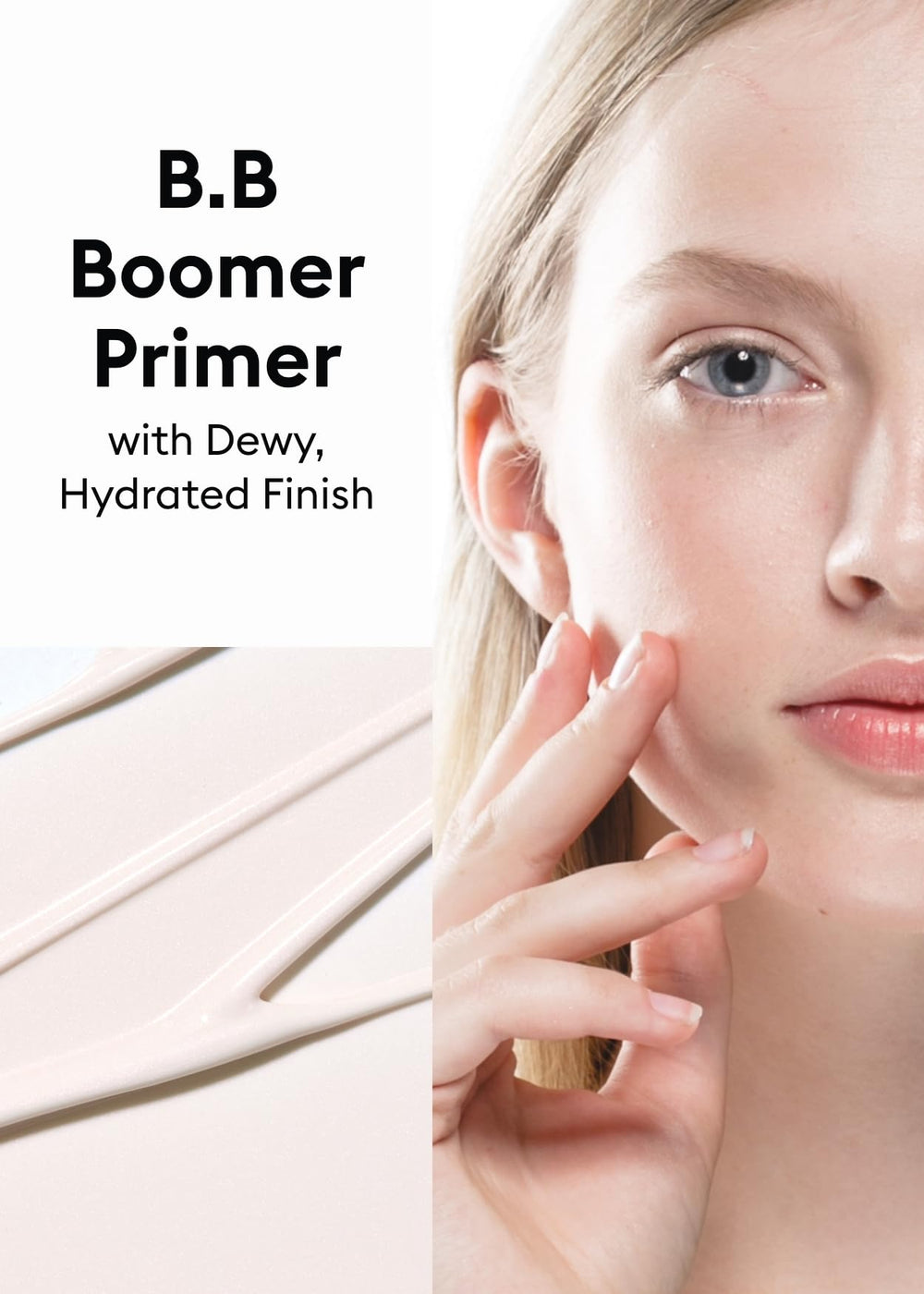 MISSHA M BB Boomer Primer swatch teinte lumineuse prêt pour le maquillage