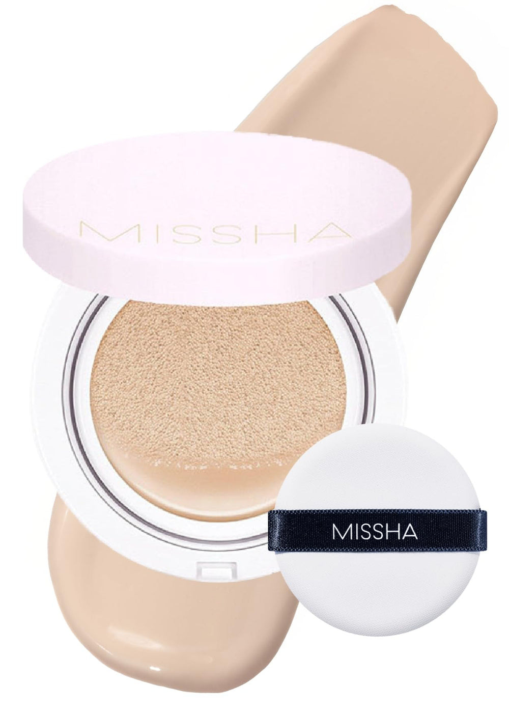 MISSHA Magic Cushion emballage compact facilitant les retouches en déplacement.