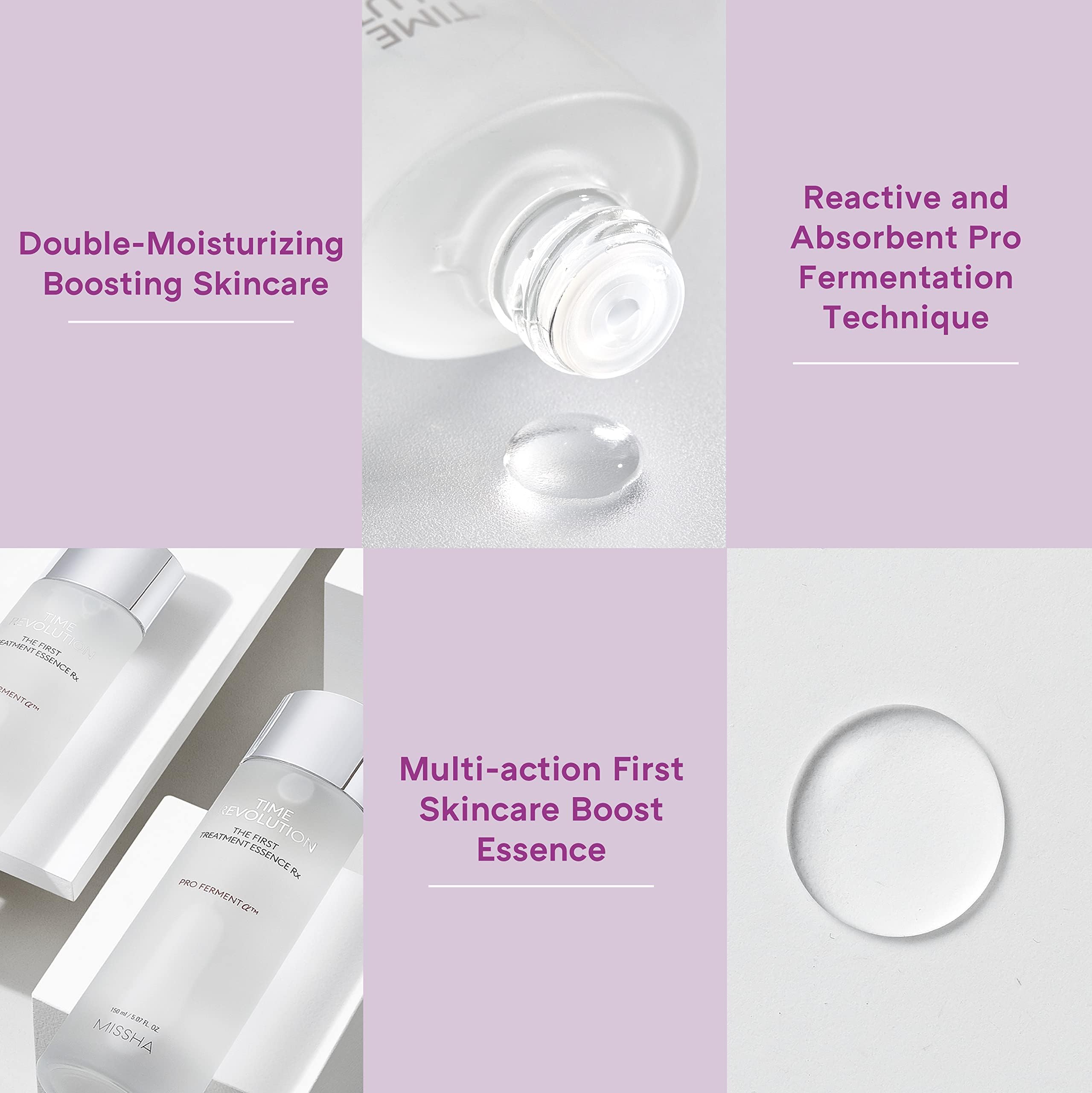 MISSHA Time Revolution Application Quotidienne: rituel de soin léger et efficace.