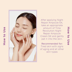 MISSHA Time Revolution Nuit Ampoule Crème : application douce facilitée par l'emballage.