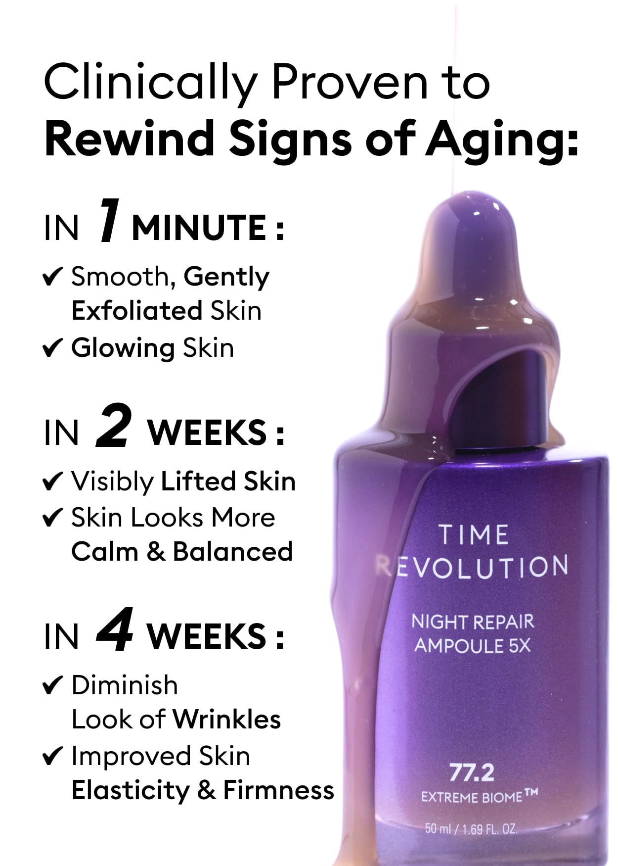 MISSHA Time Revolution sérum-ampoule huile essentielle de lavande pour détente.
