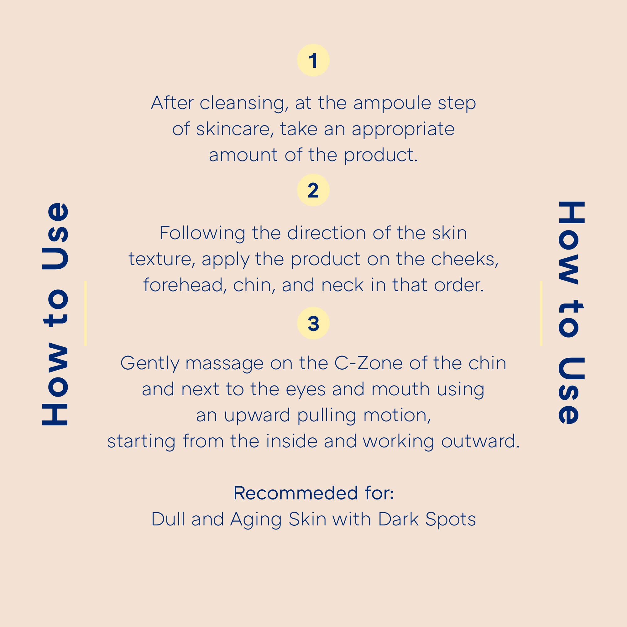 Missha Vita C Plus application-visage：massage pour absorption optimale.