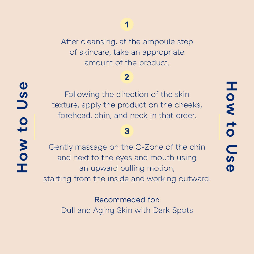 Missha Vita C Plus application-visage：massage pour absorption optimale.