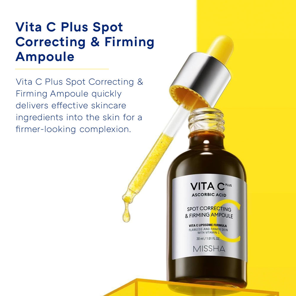Missha Vita C Plus ingrédients liposome：soutien à l’élasticité et texture.