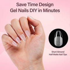 Misssix douze tailles d’ongles faux courts, ajustement précis.