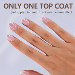 Misssix Ongles à pointe française rose, adhérence renforcée pour une tenue durable.