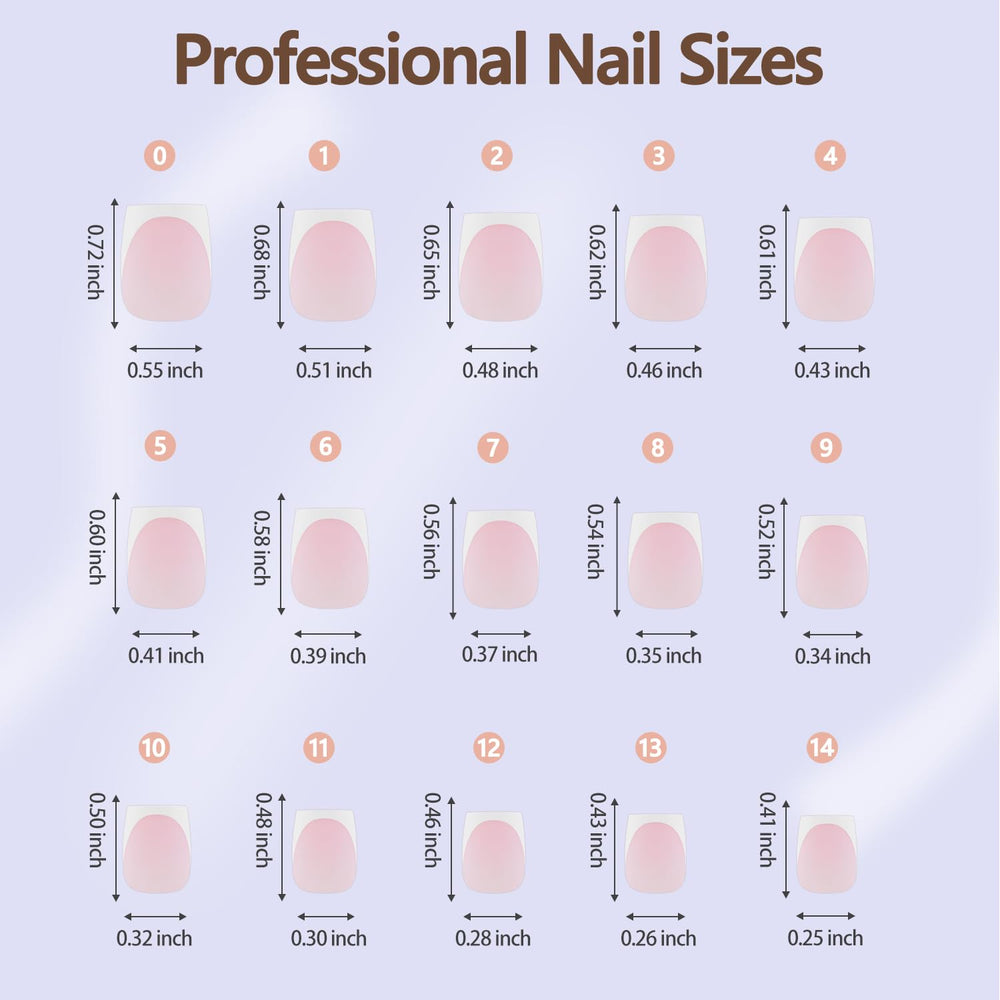 Misssix Ongles à pointe française rose, kit création ongles maison.