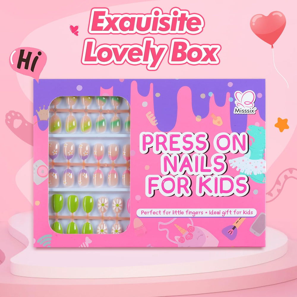 Tailles variées Misssix adaptées aux petites mains et ongles.