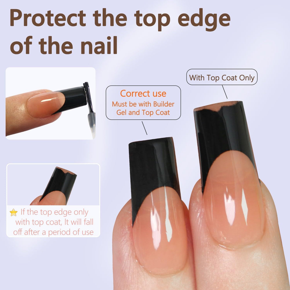 Misssix tips ongles gel utilisation facile pour une application rapide.