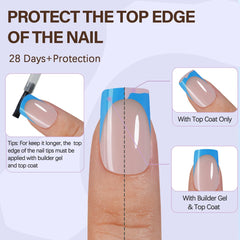 Misssix XBASICTIPS sans lime à ongles, pose instantanée.