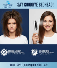 Mister Brush Navy - design 2 en 1 qui fait gagner du temps.